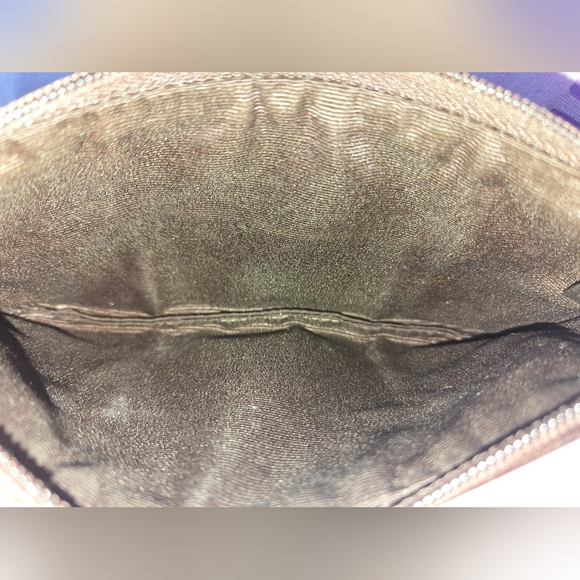 Coach Gold and Tan Patchwork Wristlet - Picture 7 of 12